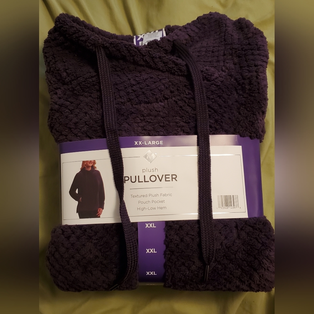 Dark Purple Plush Pullover